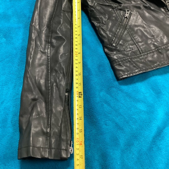 Topshop Faux Leather Cropped Jacket - Picture 8 of 11